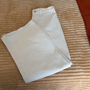 Universal Thread Cream Wide Leg Ankle Jeans
